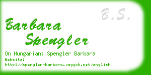 barbara spengler business card